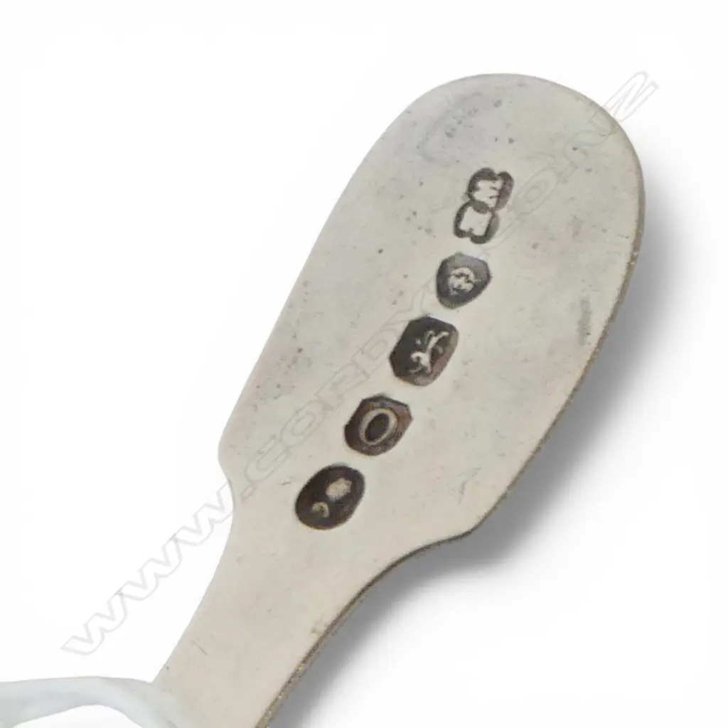 GEORGIAN STG SILVER TEA CADDY SPOON, WILLIAM EATON, LONDON 1829, 14.95gms Image 1++