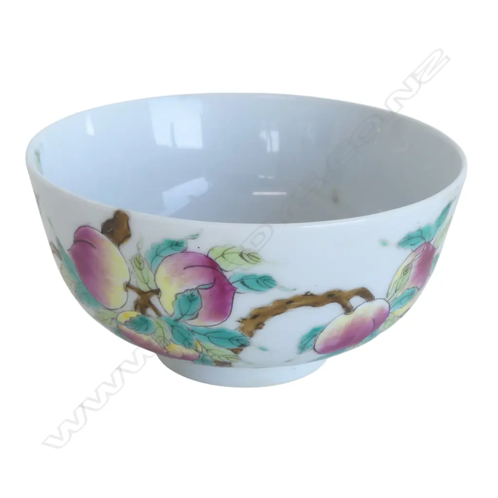 ORIENTAL BOWL w. QING MARK 120mm dia Image 1++