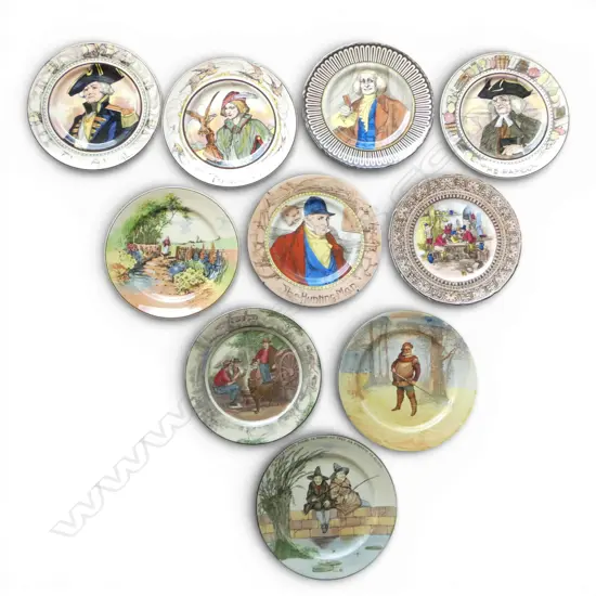 10 ROYAL DOULTON CABINET PLATES 270mm dia