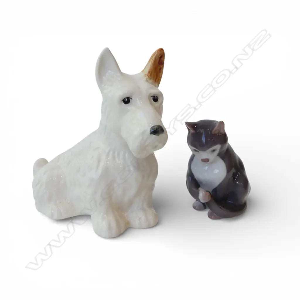   BESWICK SCOTTY DOG + COPENHAGEN KITTEN Image 1++