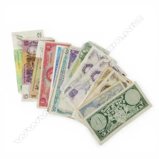 ASST. NEW ZEALAND & OTHER WORLD BANK NOTES