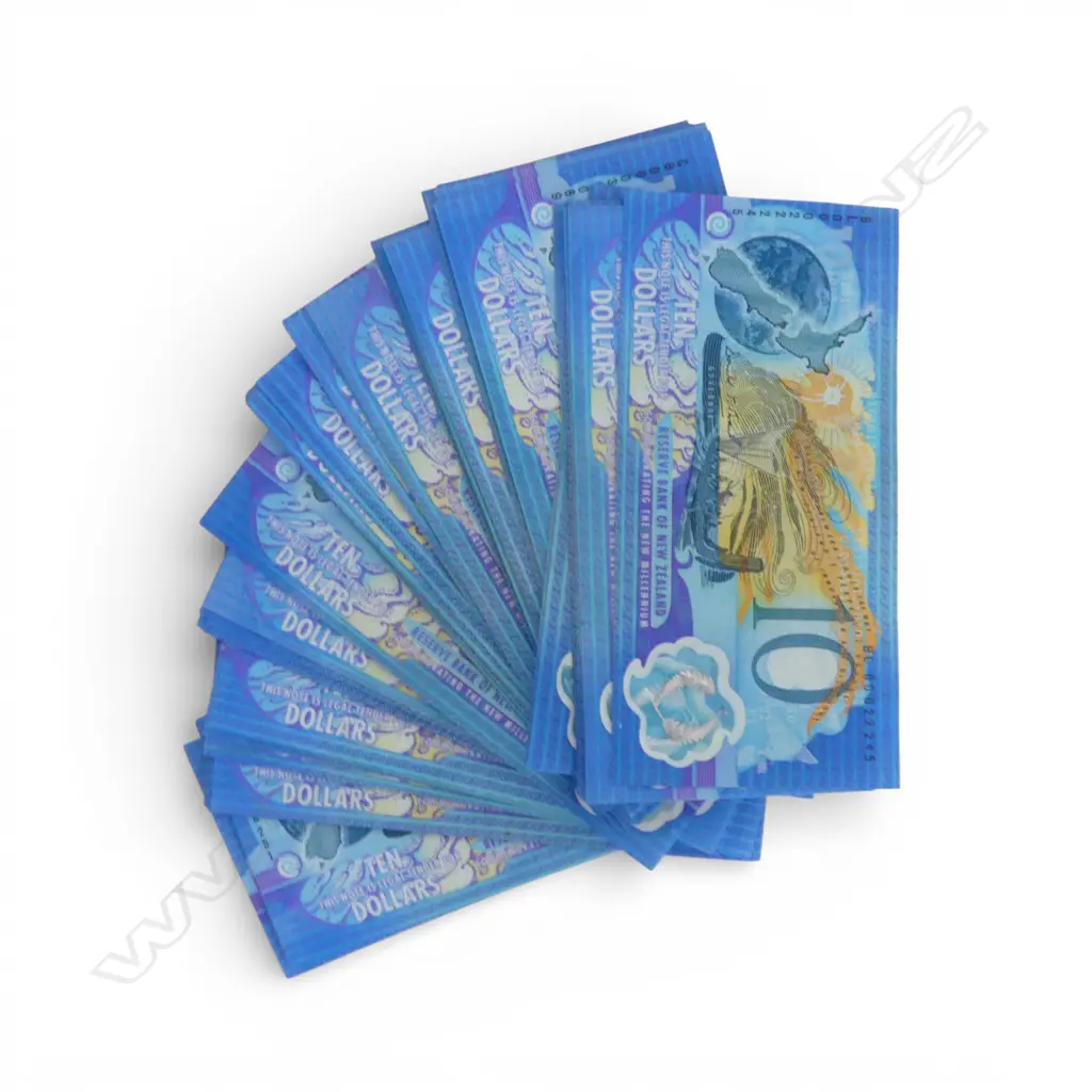 144 $10 'MILLENIUM' NZ BANK NOTES probably UNC but the odd crease Image 1++