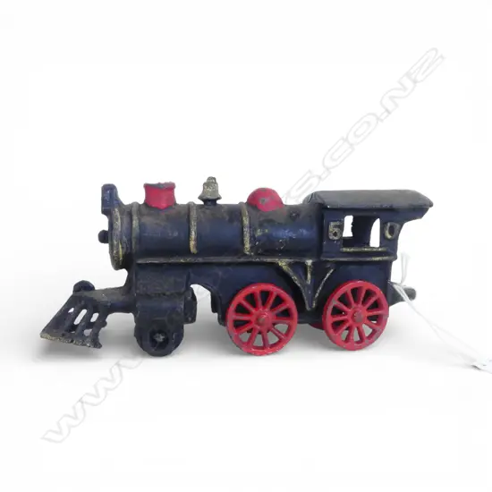 VINTAGE CAST IRON PAINTED TOY TRAIN L.190mm