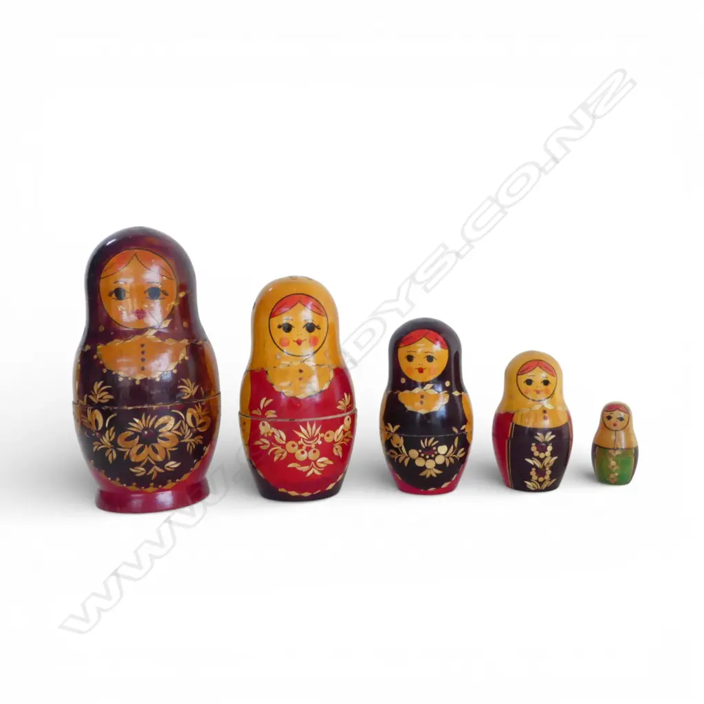 VINTAGE RUSSIAN STACKING DOLL, H.215mm Image 1++