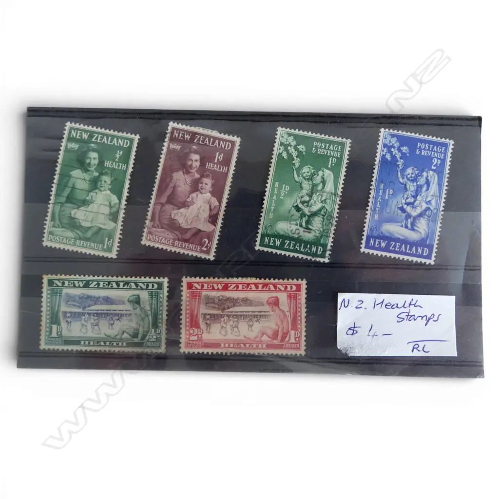 6 N.Z. HEALTH STAMPS... Image 1++