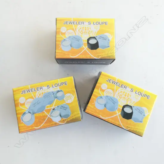 3 BOXED JEWELLERS EYE LOUPES TRIPLET