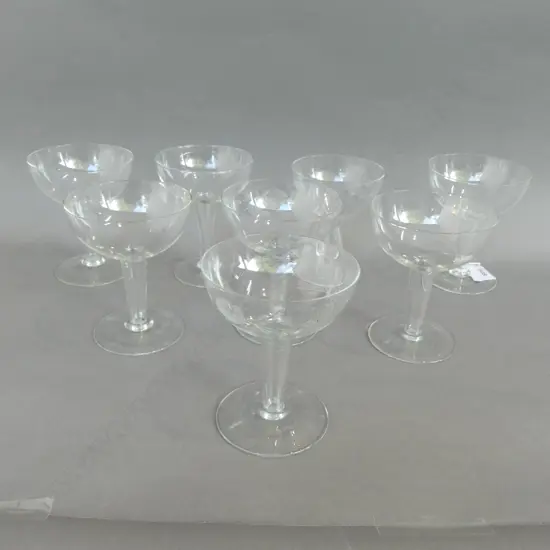 8 HOLLOW STEM CHAMPAGNE GLASSES H.115mm