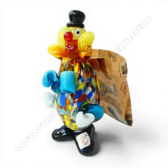 ITALIAN MURANO ART GLASS CLOWN H.175mm