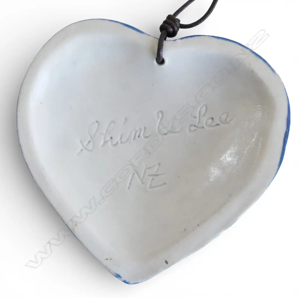 4 KEUM SUN LEE CERAMIC HEARTS, L.110mm, wall hanging Image 1++