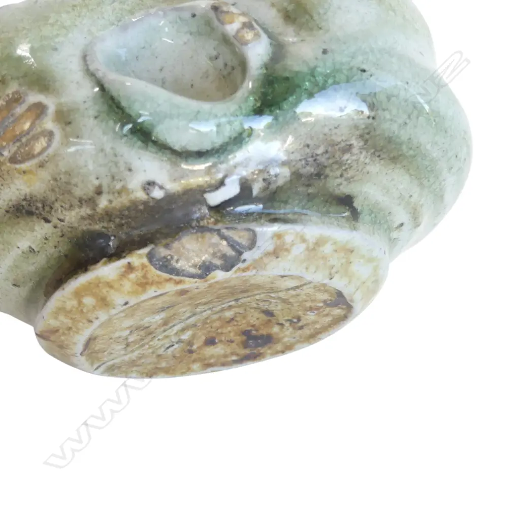 N.Z. STUDIO POTTERY TEA BOWL unmarked W.130mm Ex. Anneke Borren Collection Image 1++