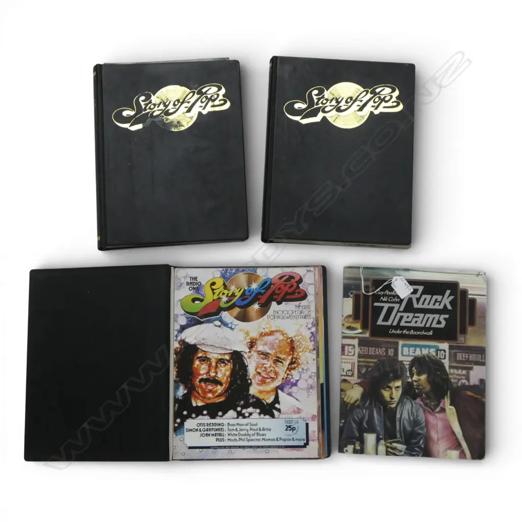 3 VOLS. 'THE STORY OF POP' + BOOK 'ROCK DREAMS' Image 1++