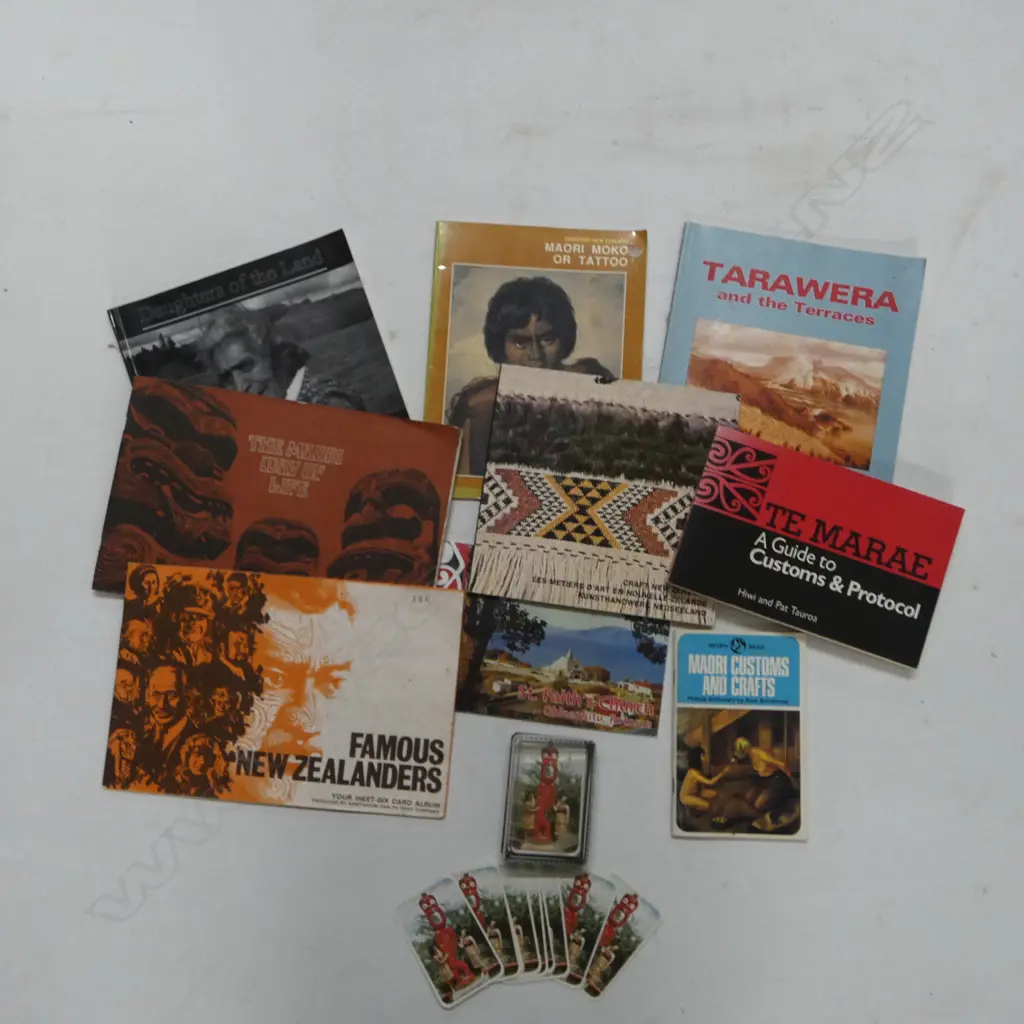 ASST. BOOKS; MAORI INTEREST + PLAYING CARDS Image 1++