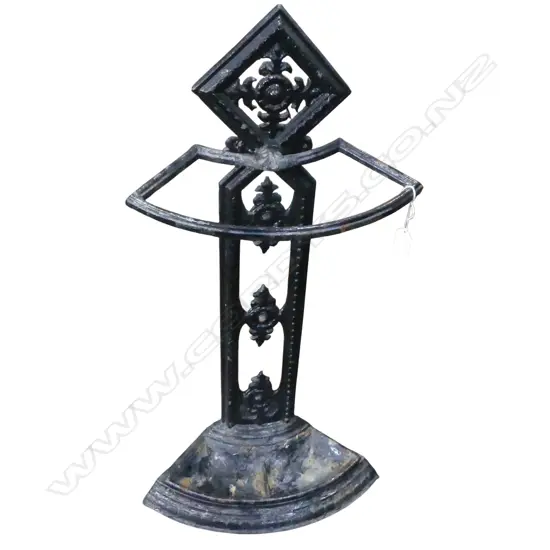 BLACK PAINTED CAST IRON UMBRELLA STAND H.725mm