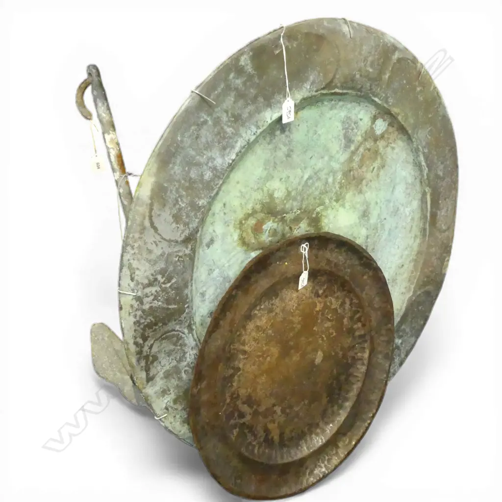 COPPER WALL HANGINGS Dia.820 + COPPER PLATE Dia.510mm Image 1++