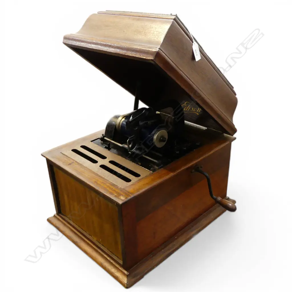 ANTIQUE EDISON CYLINDER PHONOGRAPH 320x410x320mm Image 1++
