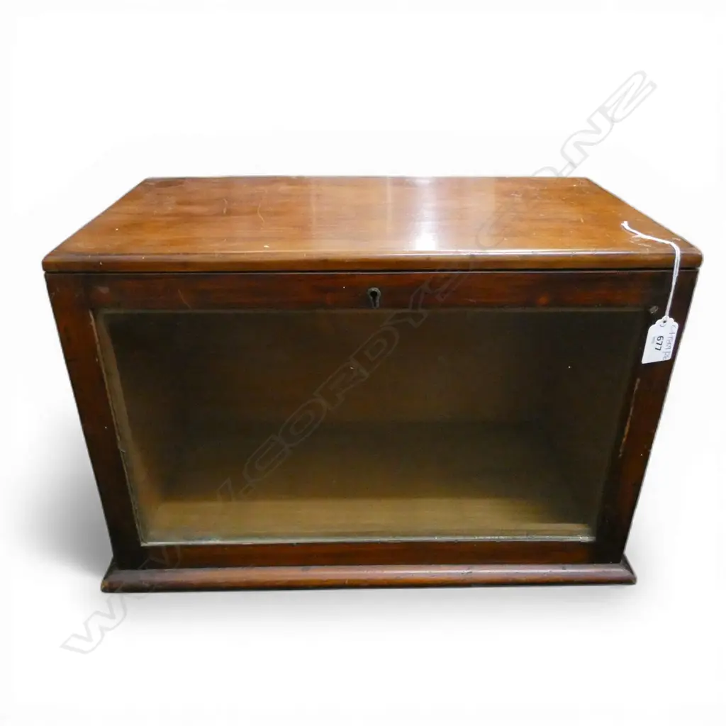 VINTAGE WOODEN SPECIMEN DISPLAY CABINET 480x265x305mm Image 1++