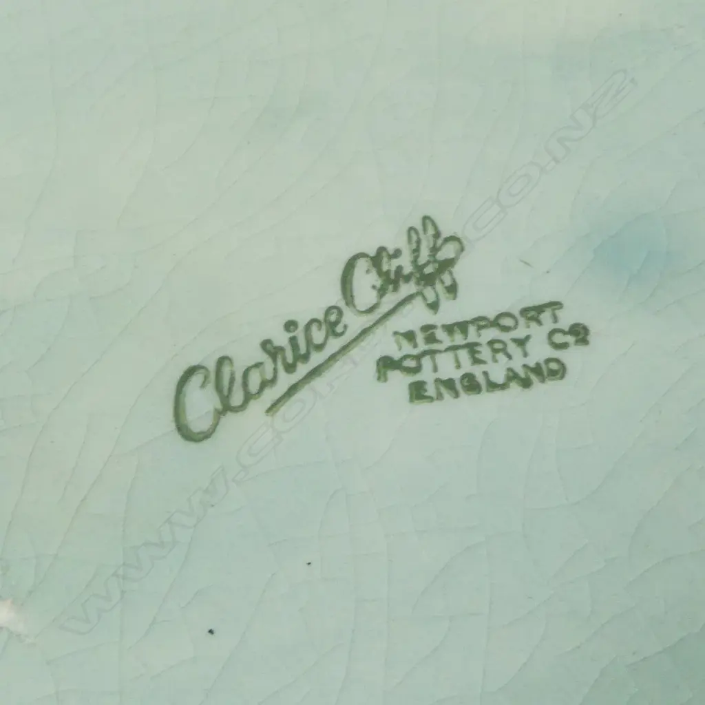 3 CLARICE CLIFF BOWLS 210mm dia + SYLVAC TROUGH W.155mm Image 1++