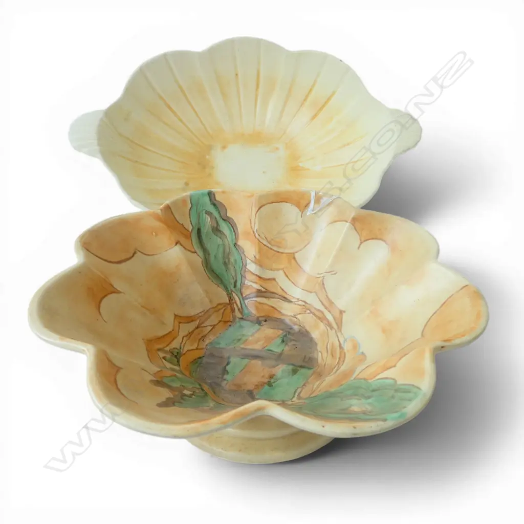 2 LG BESWICK BOWLS; 275mm dia rim repaired, OTHER W.440mm Image 1++