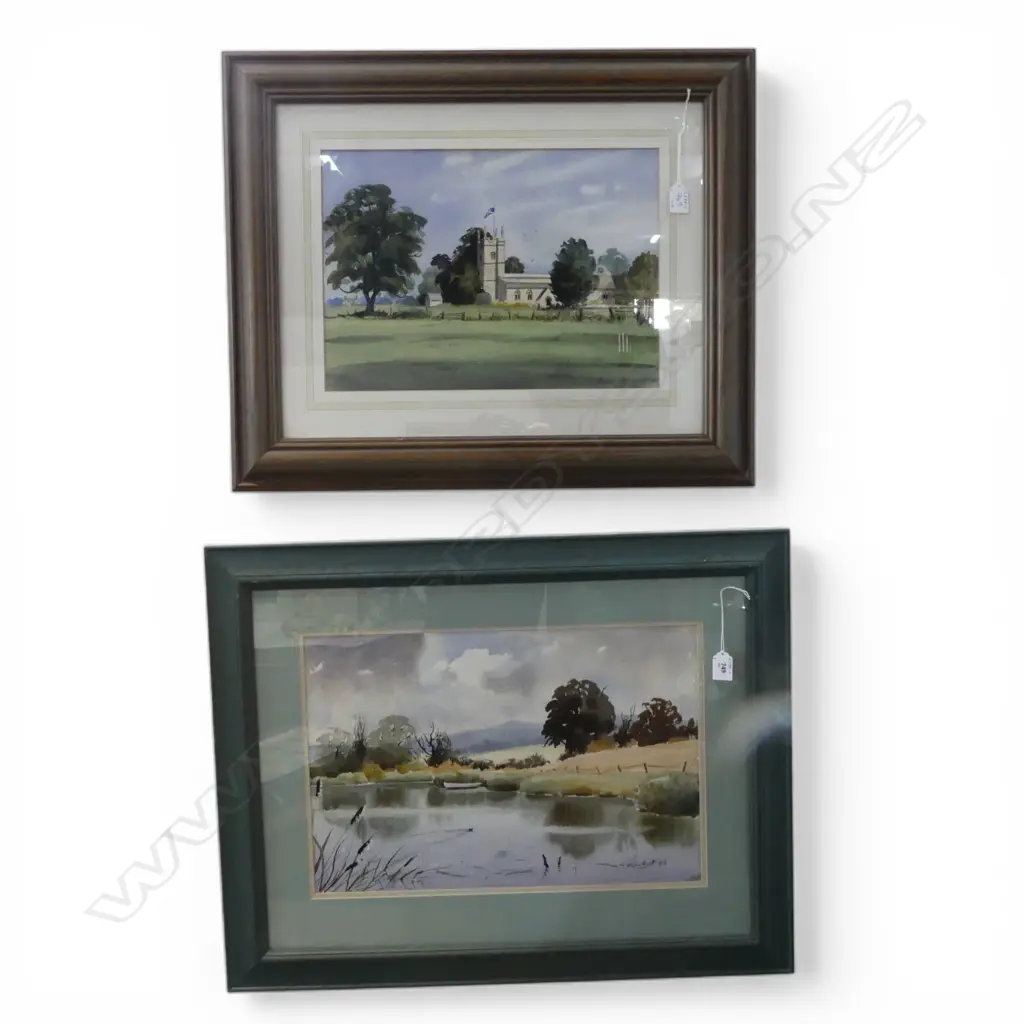 ROBIN RECKITT, TWO ENGLISH VIEWS 1996, WATERCOLOUR (PAIR), 290 X 410mm Image 1++