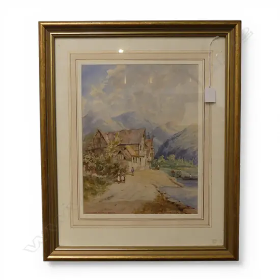 THOMAS CANE 'BOPPART ON THE RHINE' W/C 1898 330x255mm