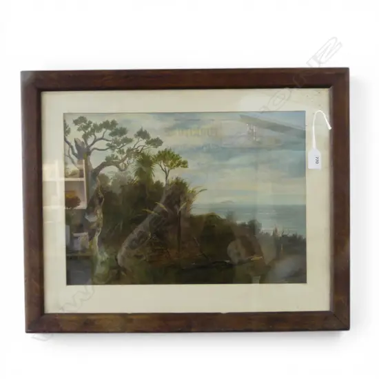 ATTRIB. CHARLES BLOMFIELD OIL COASTAL BUSH SCENE 300 X 420mm