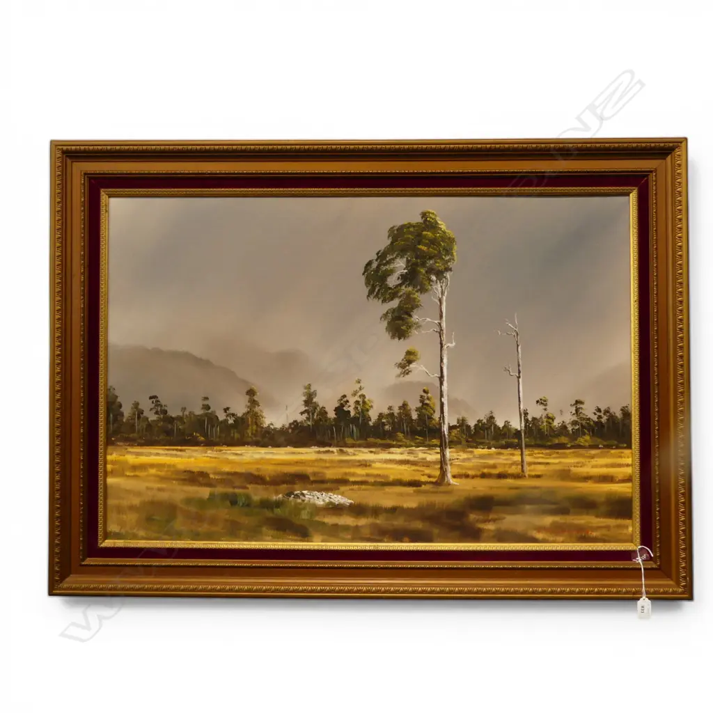 MICHAEL FINNERTY 'KUMARA FLATS, WEST COAST, SOUTH ISLAND' OIL ON BOARD 590x900mm  Image 1++
