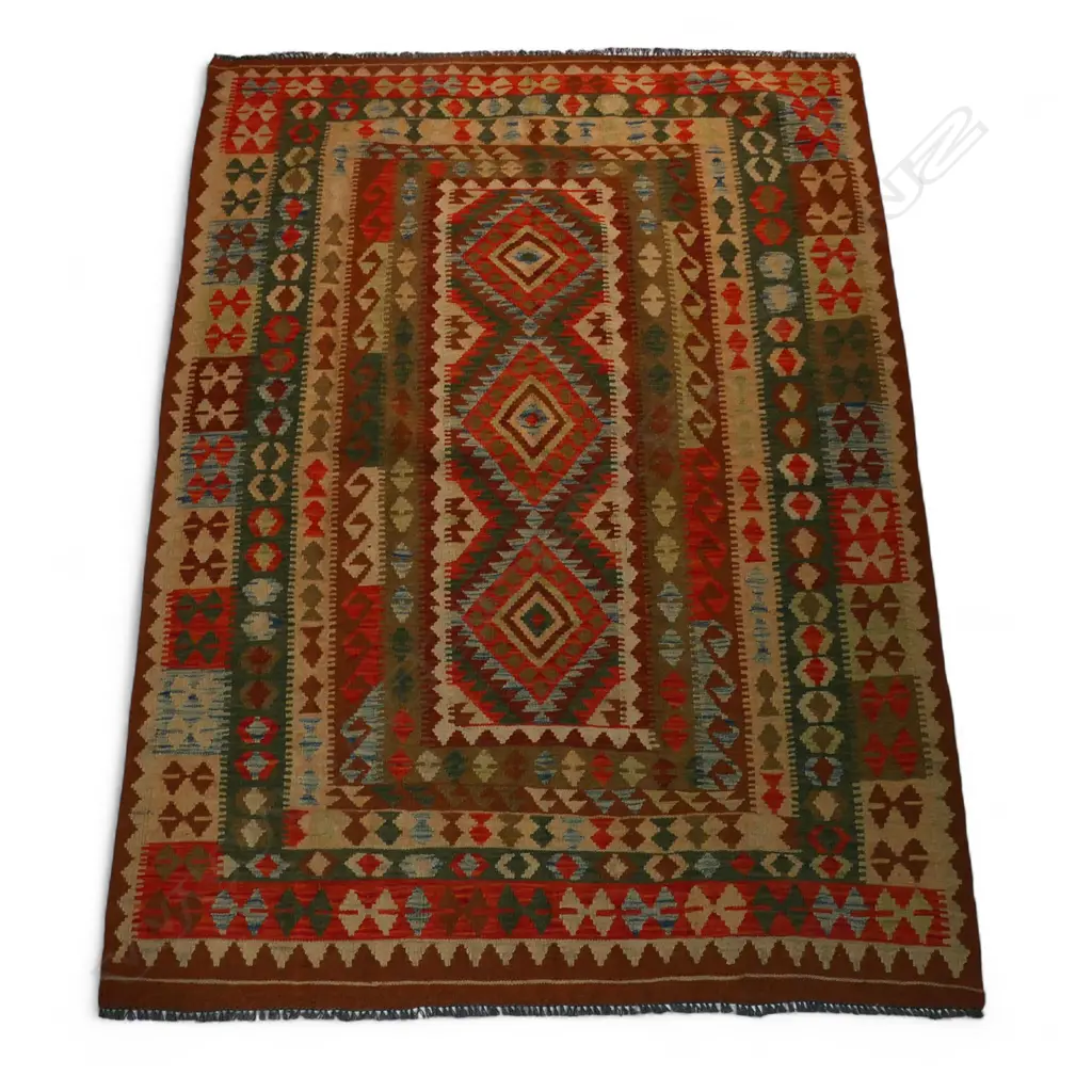 A hand woven kilim rug, Image 1++