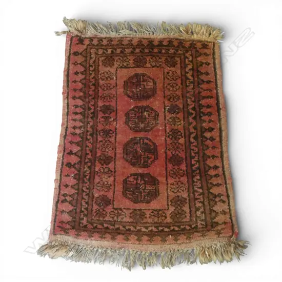 HAND KNOTTED ALL WOOL RUG 630x490mm