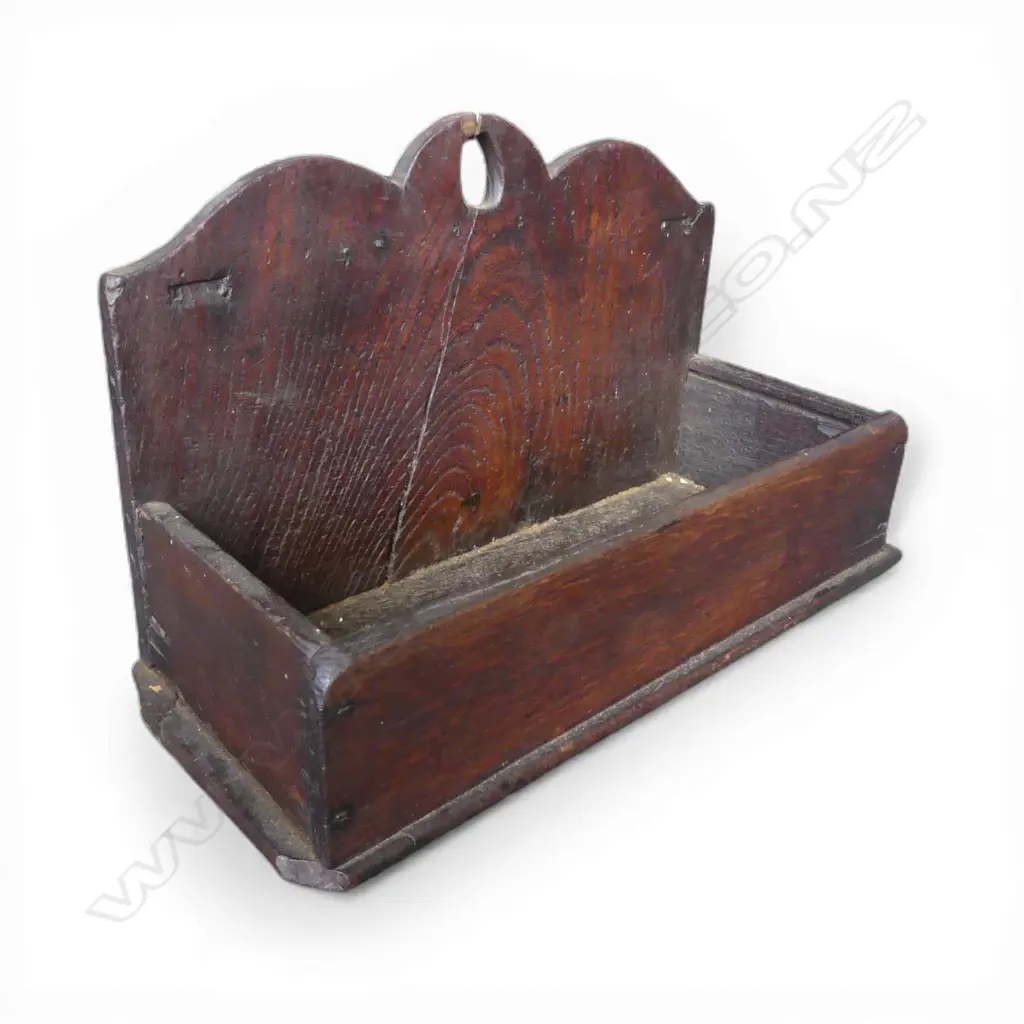 GEORGE III COUNTRY OAK SPICE / KITCHEN RACK bordered construction. L.360mm Image 1++