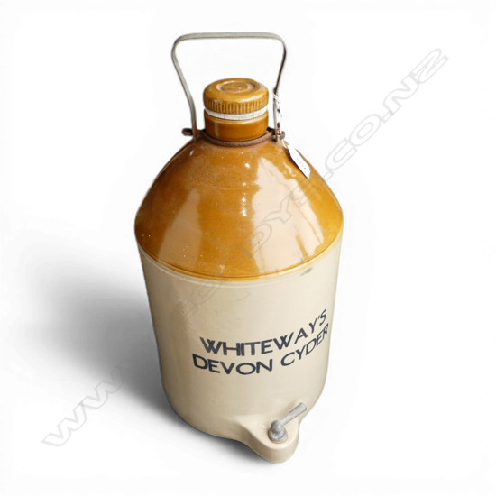 LARGE STONEWARE DEVON CYDER BOTTLE H450MM