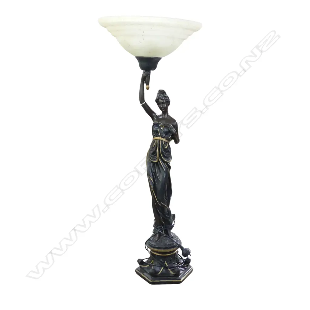 RESIN CLASSICAL FIGURE TABLE LAMP H.1060mm Image 1++
