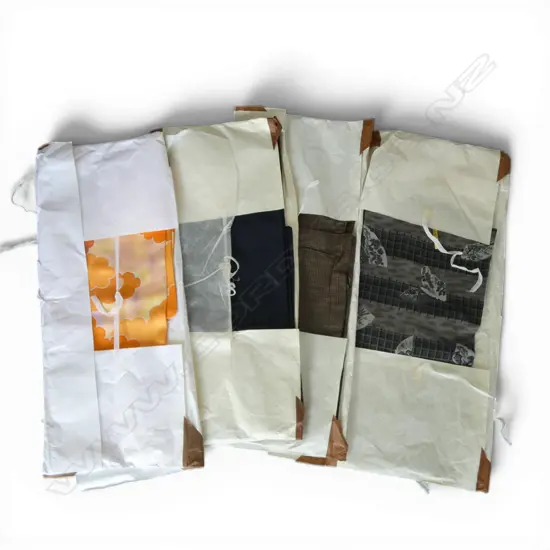 FOUR VINTAGE KIMONO IN ORIGINAL PACKAGING