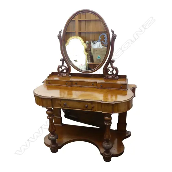 VICTORIAN MAHOGANY DRESSING TABLE 1200x525x1580mm