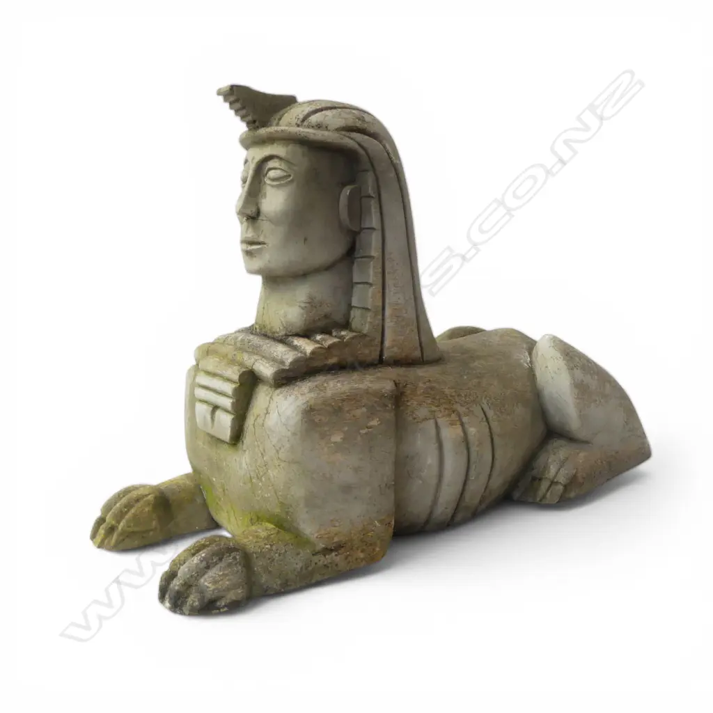 CARVED WOODEN SPHINX L.700mm Image 1++