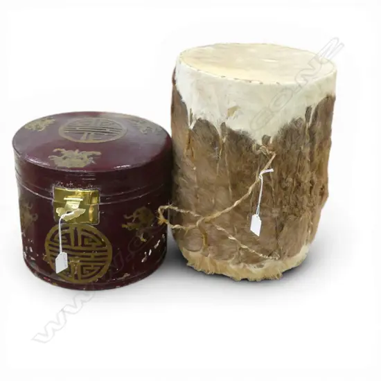 LEATHER & HIDE DRUM H.380mm + CHINESE BOX faults