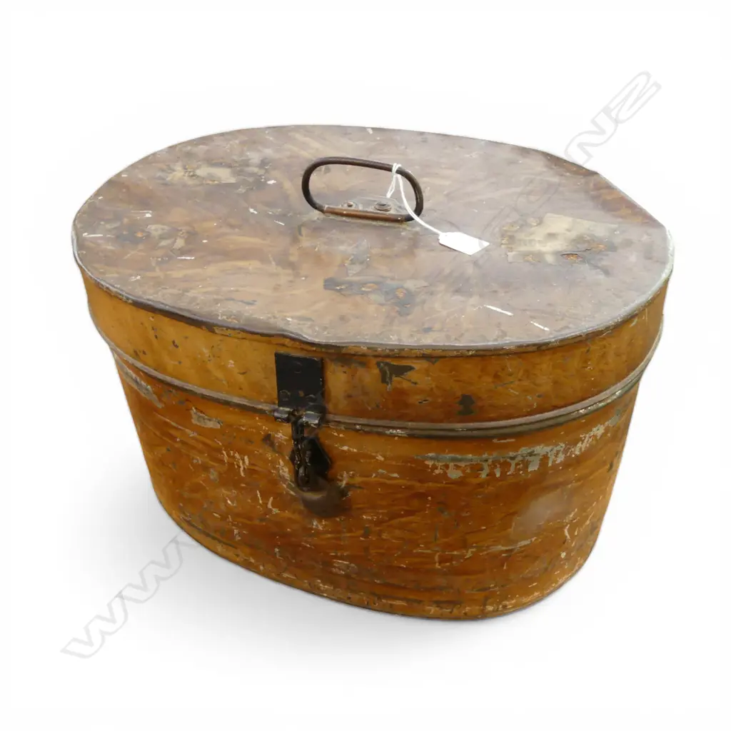 VINTAGE TIN HATBOX W.460mm Image 1++