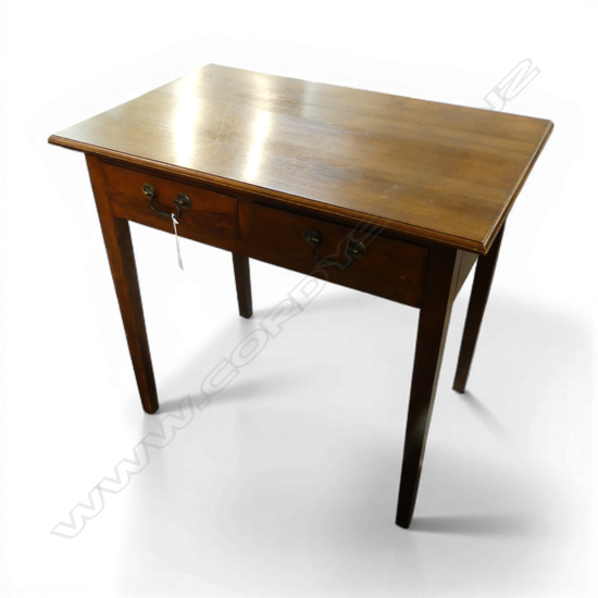 GEORGIAN STYLE TABLE w. 2 DRAWERS 775x485x715mm