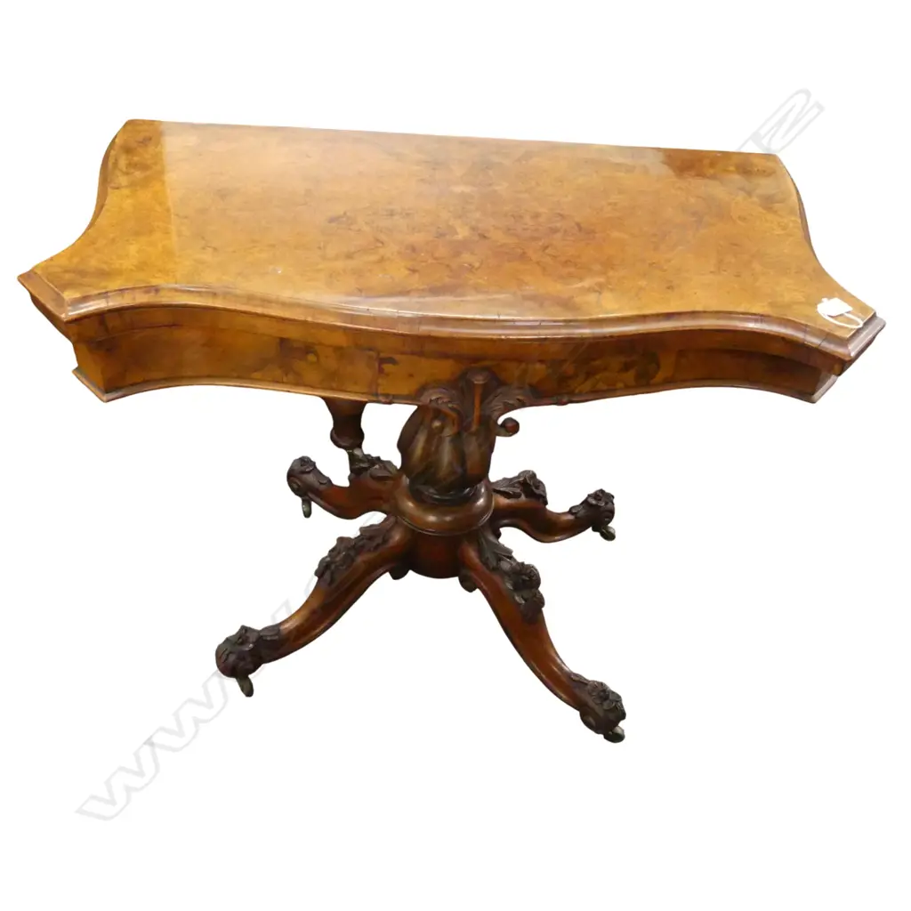 VICTORIAN CARD TABLE 930x475x715mm Image 1++