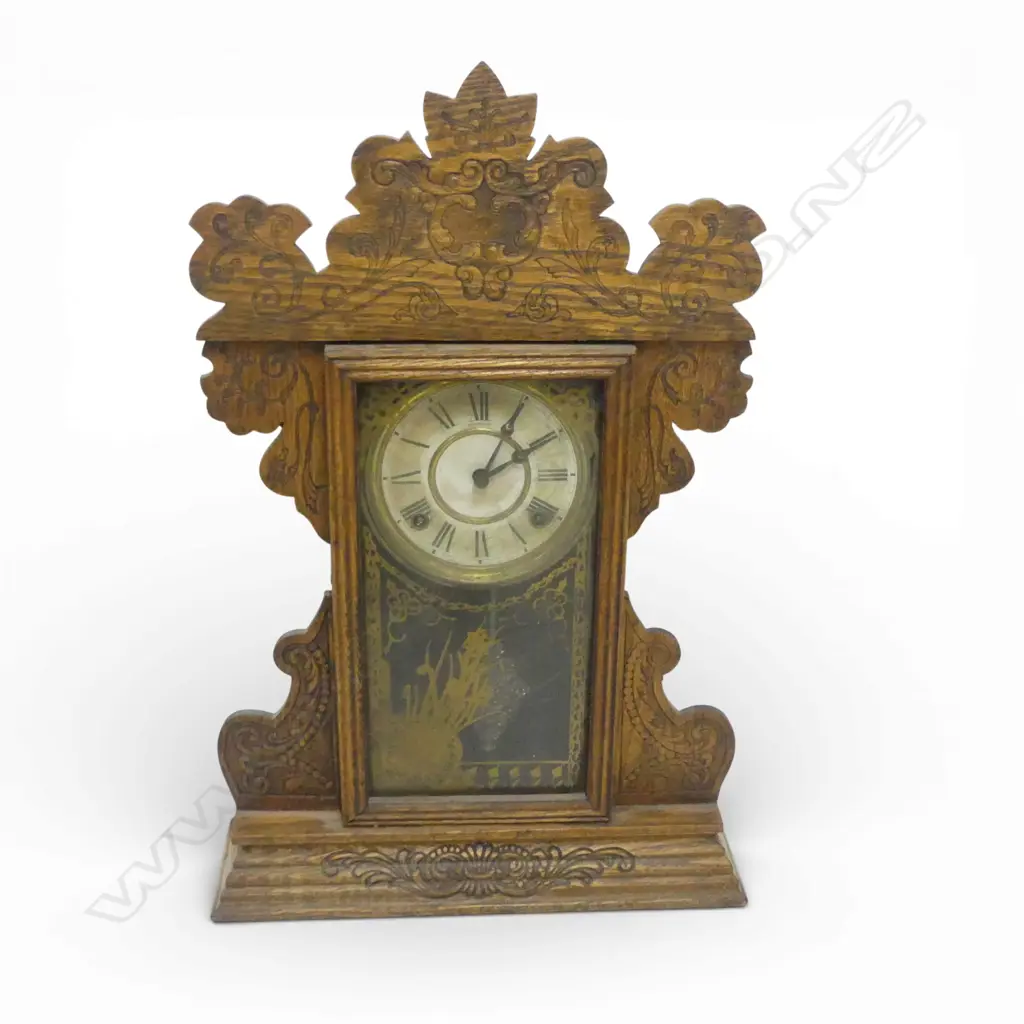 ANTIQUE SESSIONS GINGER BREAD CLOCK H.585mm Image 1++