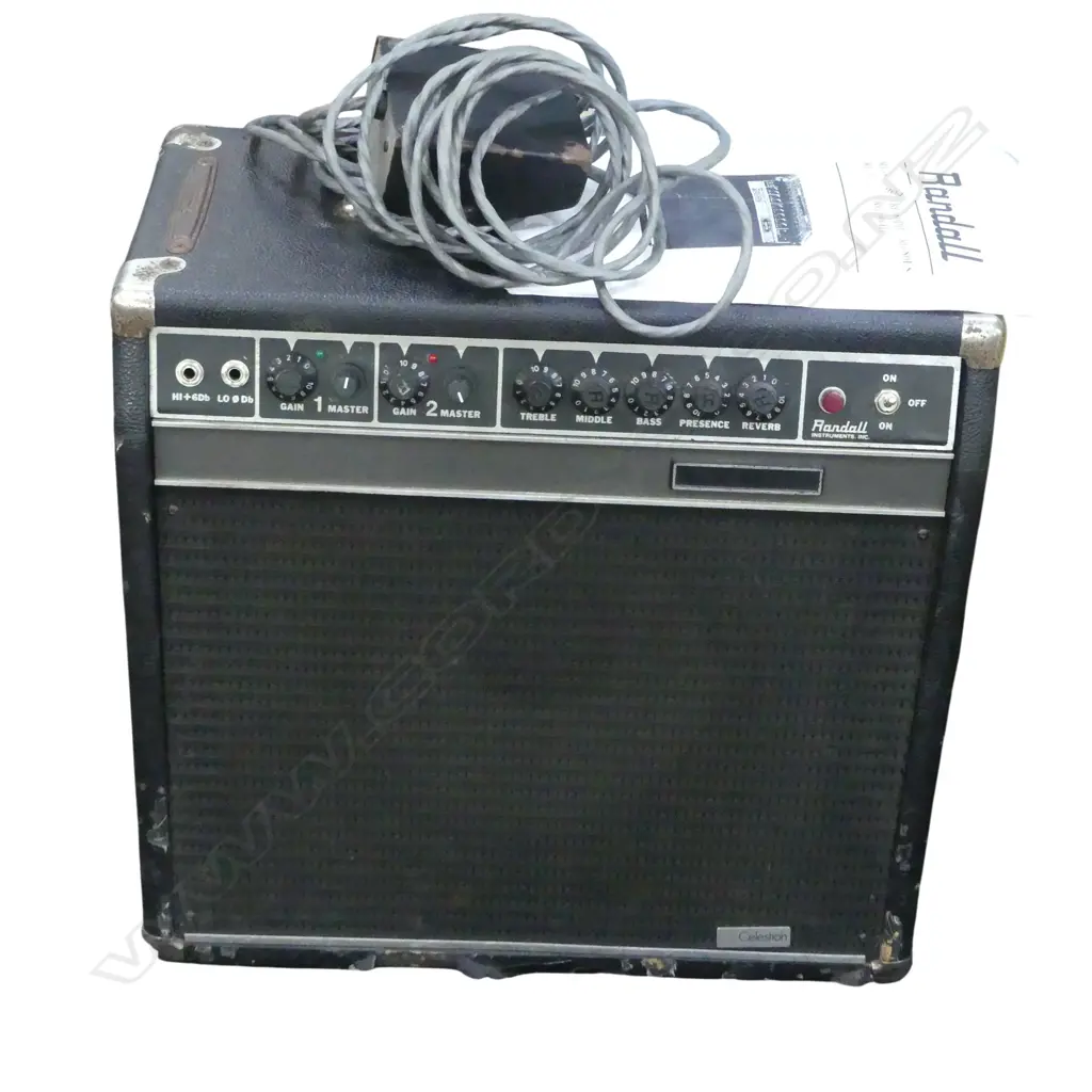 RANDALL RG-80 112SC AMPLIFIER; Recent repair and modification by Paul Crowther, ex Midge Marsden collection Image 1++