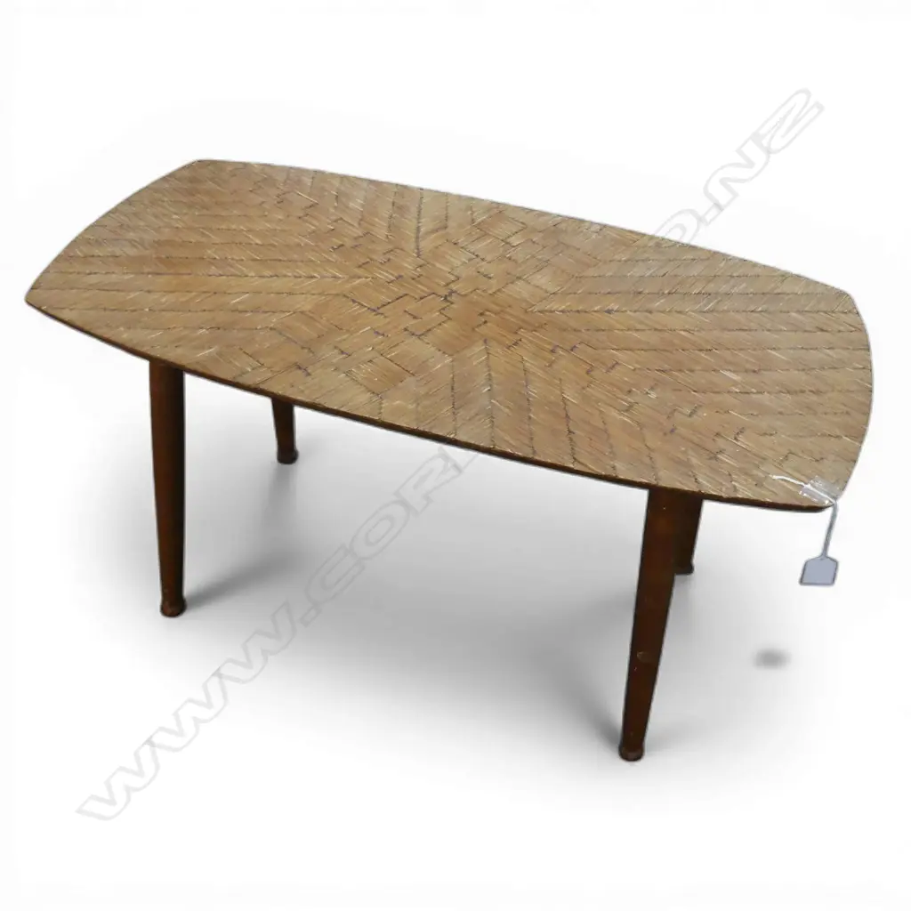 RETRO TABLE w. MATCHSTICK TOP W.805mm Image 1++