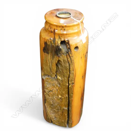 WOODEN STUMP VASE H.690mm