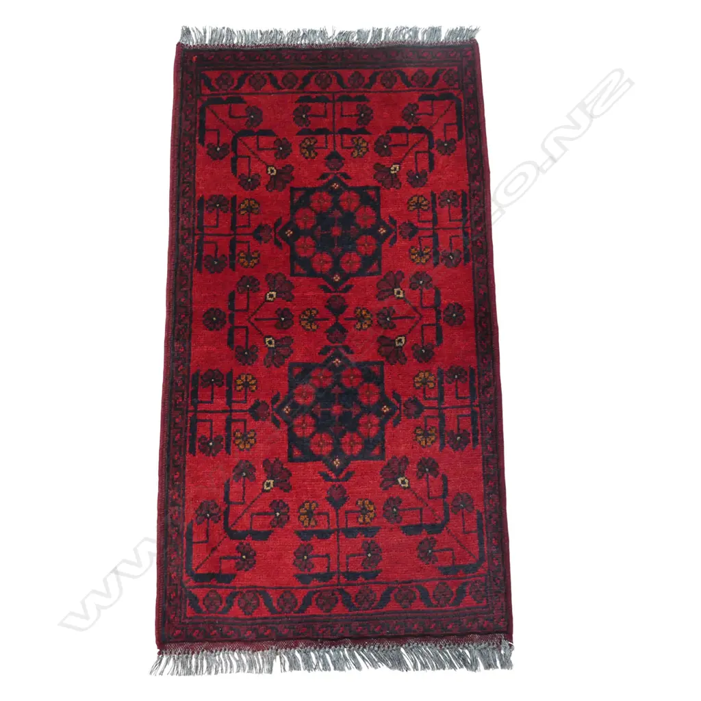 2026 weekly: HAND-KNOTTED ANKHOY RUG, 1000 x 520mm Image 1++