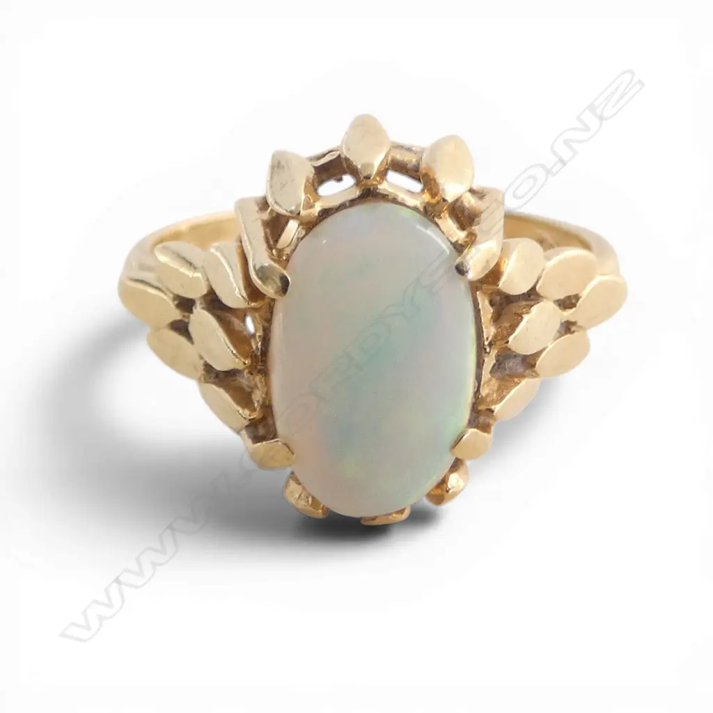 18ct GOLD & OPAL RING 3.6gms SIZE L Image 1++