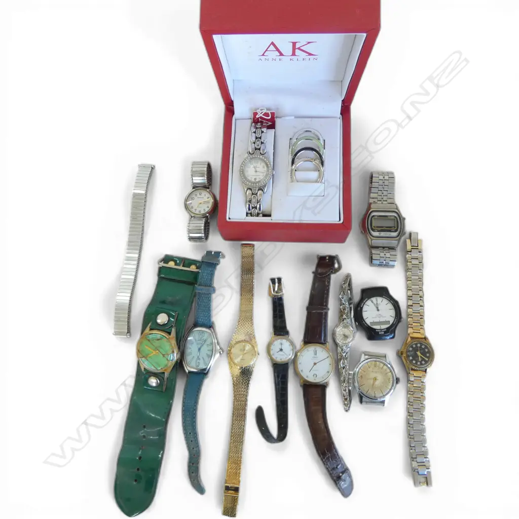 BOXED ANNE KLEIN LADIES WRISTWATCH & OTHER ASST. WATCHES Image 1++