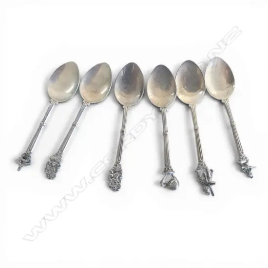 SIX E.P. NZ SOUVENIR TEASPOONS
