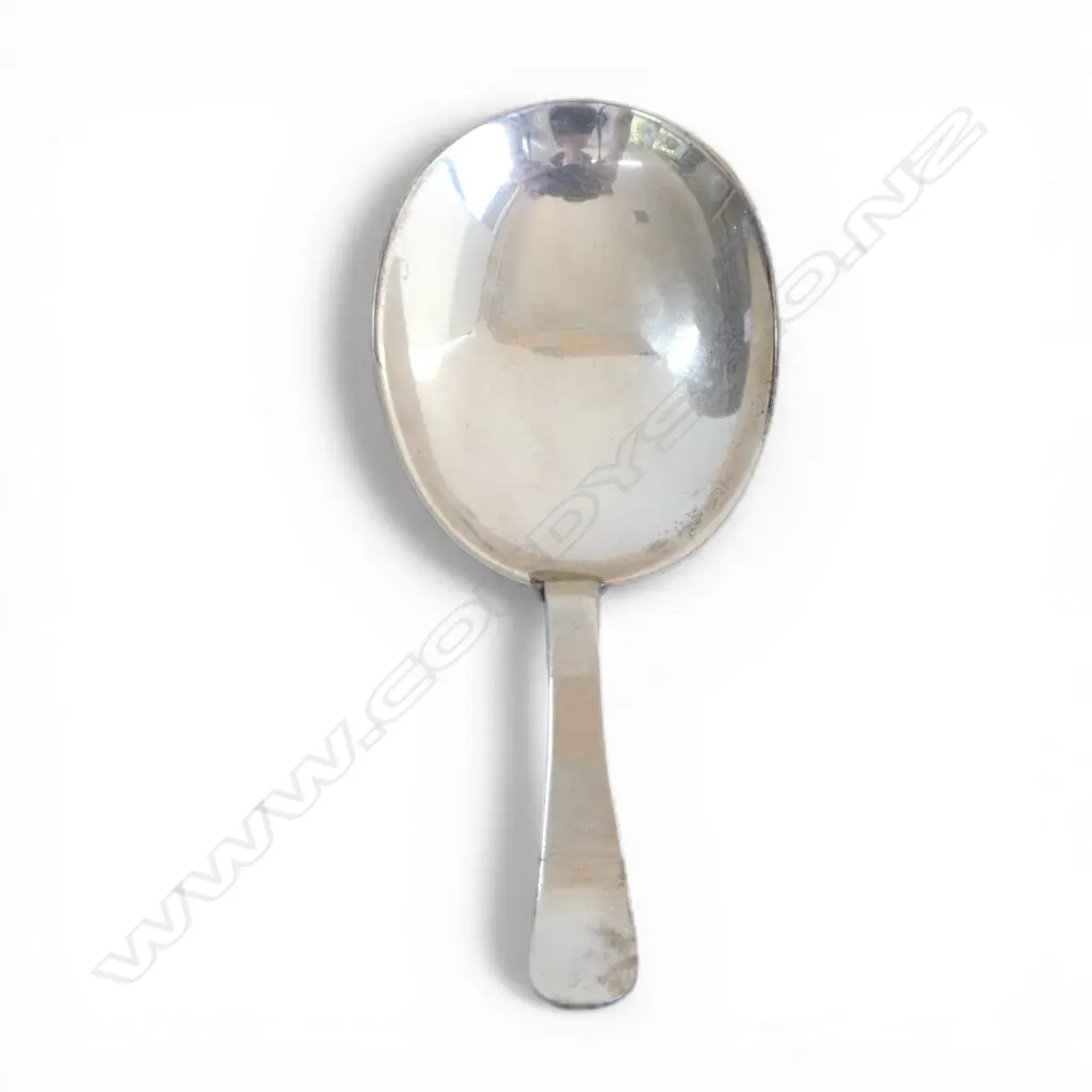 STG SILVER TEA CADDY SPOON, GEORGE UNITE, BIRMINGHAM 1918, 8gms Image 1++