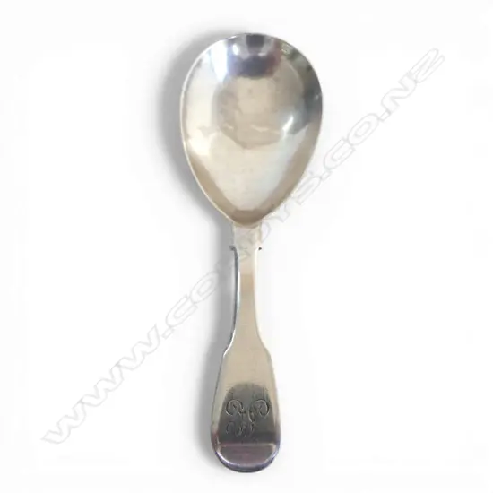 GEORGIAN STG SILVER TEA CADDY SPOON, THOMAS STREETIN, LONDON 1812, 12gms