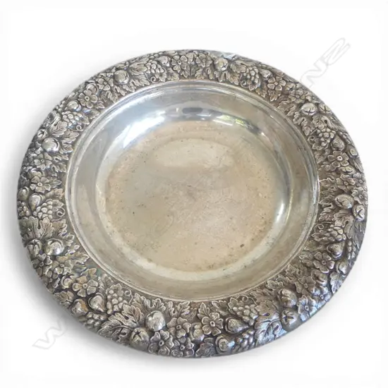 STERLING SILVER BOWL, 300mm dia 545gms