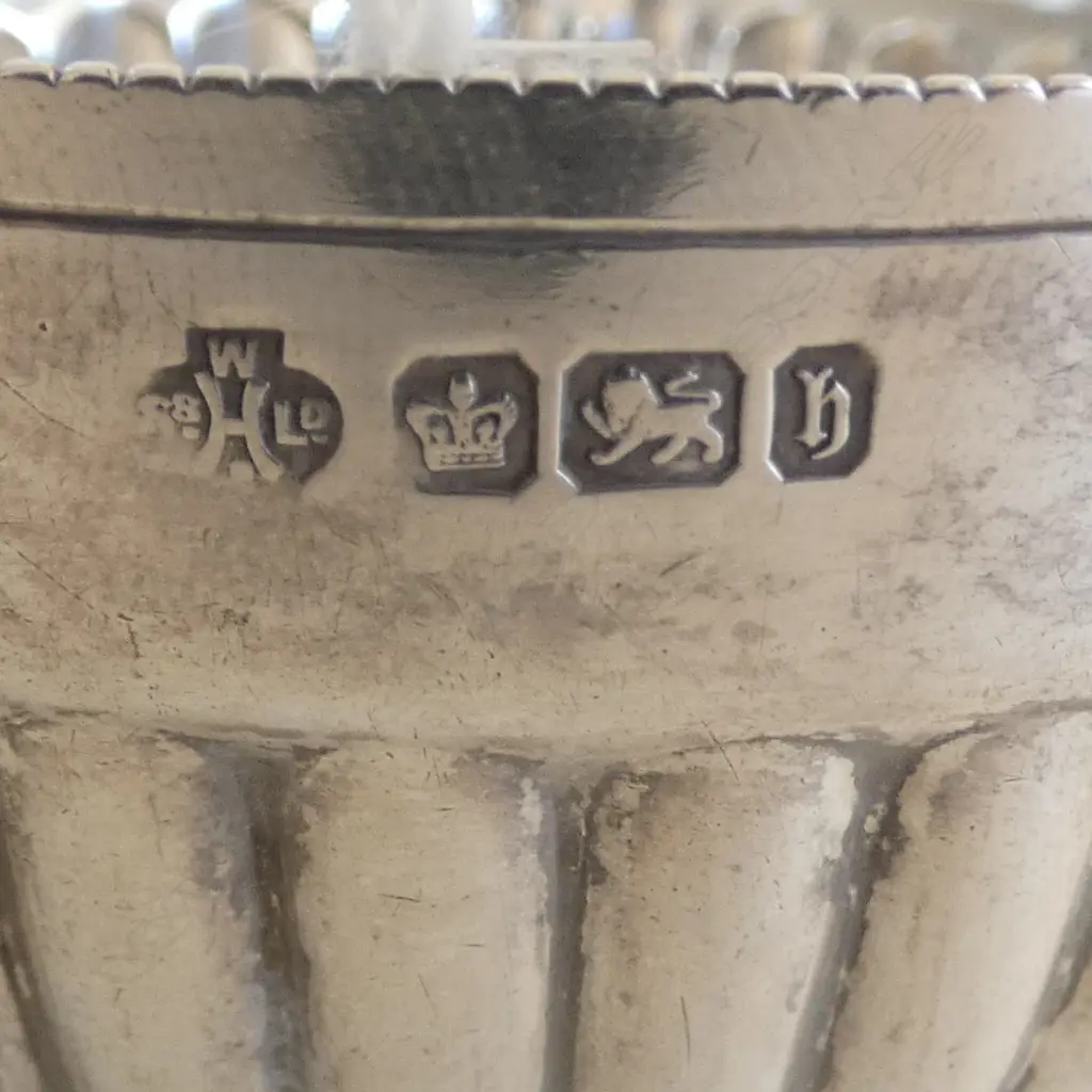 STG SILVER SUGAR BOWL, SHEFFIELD 1900, 79gms Image 1++